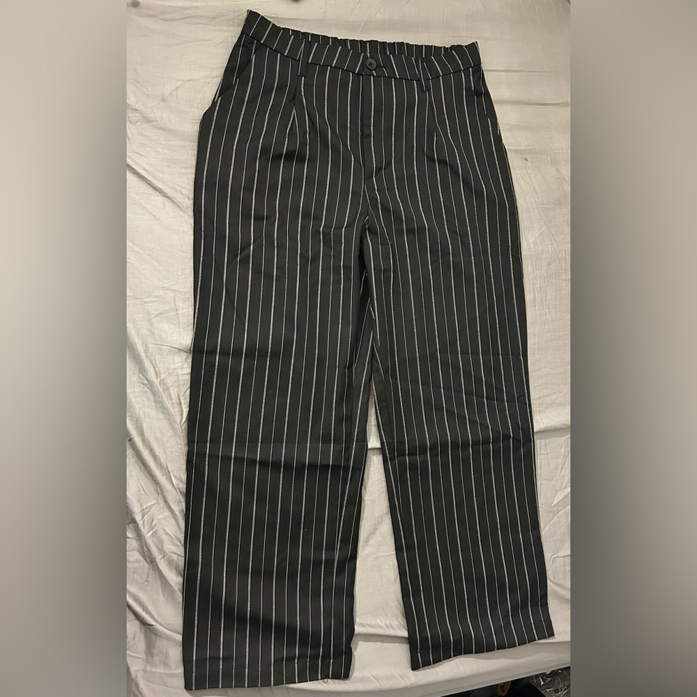 PINSTRIPE WIDE LEG PANT